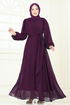 Evening Dress 6226BSK463-MS Purple - Thumbnail