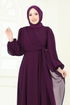 Evening Dress 6226BSK463-MS Purple - Thumbnail