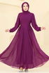 Evening Dress 6238BSK463-MS Damson - Thumbnail