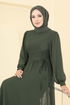 فستان سهرة اخضر عفني 6238BSK463-MS - Thumbnail