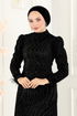 Evening Dress 6539YG95-MS Black - Thumbnail