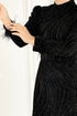 فستان سهرة أسود 6539YG95-MS - Thumbnail