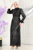 Y.G.S. - Evening Dress 6539YG95-MS Black & Silver