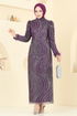 Evening Dress 6539YG95-MS Damson - Thumbnail