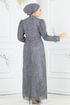 Evening Dress 6539YG95-MS Gray - Thumbnail