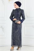 Y.G.S. - Evening Dress 6539YG95-MS Navy Blue