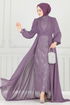Evening Dress 6630YG95-MS Dark Lilac - Thumbnail