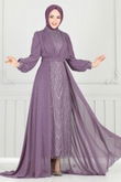 Y.G.S. - Evening Dress 6630YG95-MS Dark Lilac