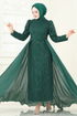 Evening Dress 6632YG95-MS Emerald - Thumbnail