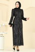 Evening Dress 6660YG95-MS Black - Thumbnail