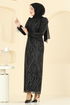 Evening Dress 6660YG95-MS Black - Thumbnail