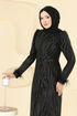 Evening Dress 6660YG95-MS Black - Thumbnail