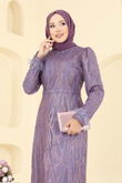 Y.G.S. - Evening Dress 6660YG95-MS Dark Lilac