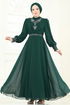 Evening Dress 7084ABK1075-MS Emerald - Thumbnail