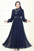 A.B.K. - Evening Dress 7084ABK1075-MS Navy Blue