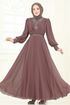 Evening Dress 7084ABK1075-MS Powder Vision - Thumbnail