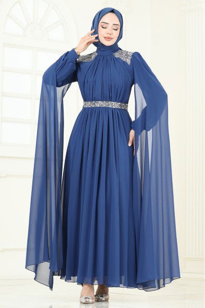 A.B. - Evening Dress 7101AB368-MS Indigo