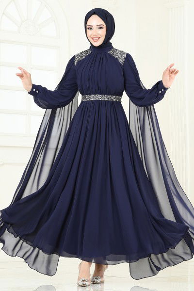 A.B. - Evening Dress 7101AB368-MS Navy Blue