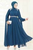 A.B. - Evening Dress 7101AB368-MS Petroleum