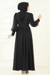 فستان سهرة أسود 8000AB368-MS - Thumbnail