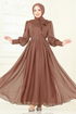 Evening Dress 8000AB368-MS Copper - Thumbnail