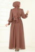 فستان سهرة نحاسي 8000AB368-MS - Thumbnail