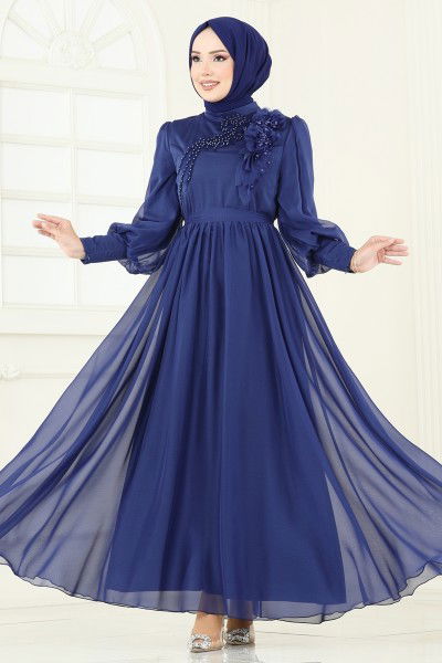 A.B. - Evening Dress 8000AB368-MS Navy Blue