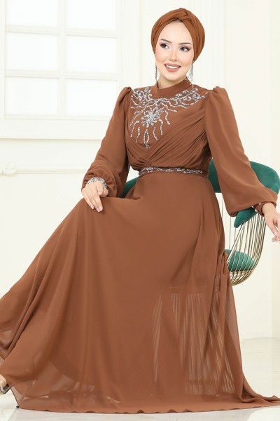 A.B. - فستان سهرة نحاسي 8010AB368-MS