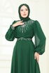 Evening Dress 8010AB368-MS Emerald - Thumbnail
