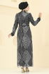 Evening Dress 8017YG95-MS Black - Thumbnail