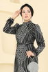 Evening Dress 8017YG95-MS Black - Thumbnail