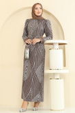 Y.G.S. - Evening Dress 8017YG95-MS Brown