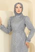 Evening Dress 8017YG95-MS Gray - Thumbnail