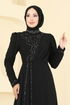 Evening Dress 8019AB368-MS Black - Thumbnail
