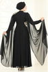 فستان سهرة أسود 8023AB368-MS - Thumbnail