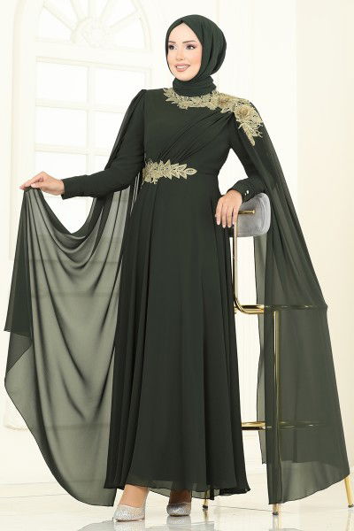 A.B. - Evening Dress 8023AB368-MS Khaki