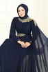 فستان سهرة كحلي 8023AB368-MS - Thumbnail