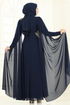 فستان سهرة كحلي 8023AB368-MS - Thumbnail