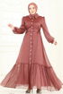Evening Dress 8038AB368-MS Copper - Thumbnail