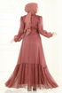 Evening Dress 8038AB368-MS Copper - Thumbnail