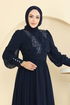 فستان سهرة كحلي 8084AB368-MS - Thumbnail