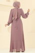 فستان سهرة بيج وردي 8088AB368-MS - Thumbnail