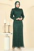 Evening Dress 8090AB368-MS Emerald - Thumbnail