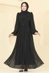 فستان سهرة أسود 8110AB368-MS - Thumbnail