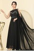 Evening Dress 8112AB368-MS Black - Thumbnail