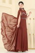 Evening Dress 8112AB368-MS Copper - Thumbnail