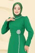 Evening Dress 8116ABK1075-MS Green - Thumbnail