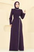 Evening Dress 8116ABK1075-MS Purple - Thumbnail