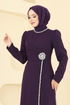فستان سهرة أرجواني 8116ABK1075-MS - Thumbnail