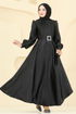 فستان سهرة أسود ASM2753-MS - Thumbnail
